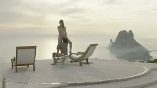 In der Sonne auf einem Schwanz chillen