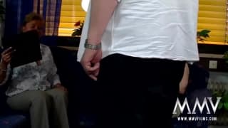 Petra Wegat kriegt Sperma auf ihren Titten