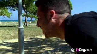 Mylene Johnson und zwei Typen haben Sex