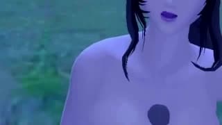 Hentai Paar fickt sich gegenseitig im Wald Hentai Paar fickt sich gegenseitig im Wald