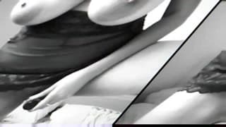 Sie hat riesige Titten die sie gerne zeigt.