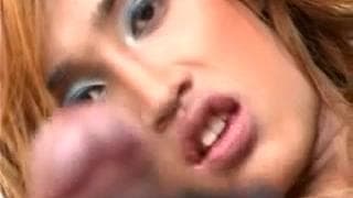 Ein Shemale ist als Magd verkleidet und fickt