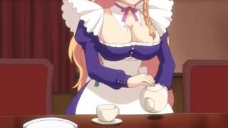 Diese Kellnerin wird in dem Hentai gefickt