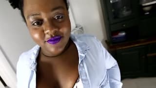 Die schwarze Hure spürt die geile Befriedigung