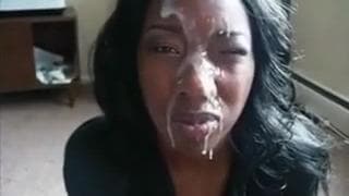 Sie bekommt immer ihre Fresse voller Sperma