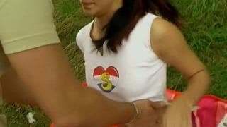 Natascha D wird im Freien gefickt