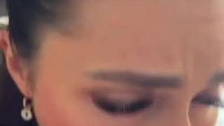 Brünette brünette mieze sucks und fucks im cowgirl und doggy stil