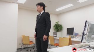 Satomi Suzuki Horny Office Slut Fucks her Coworker's Hard Cock